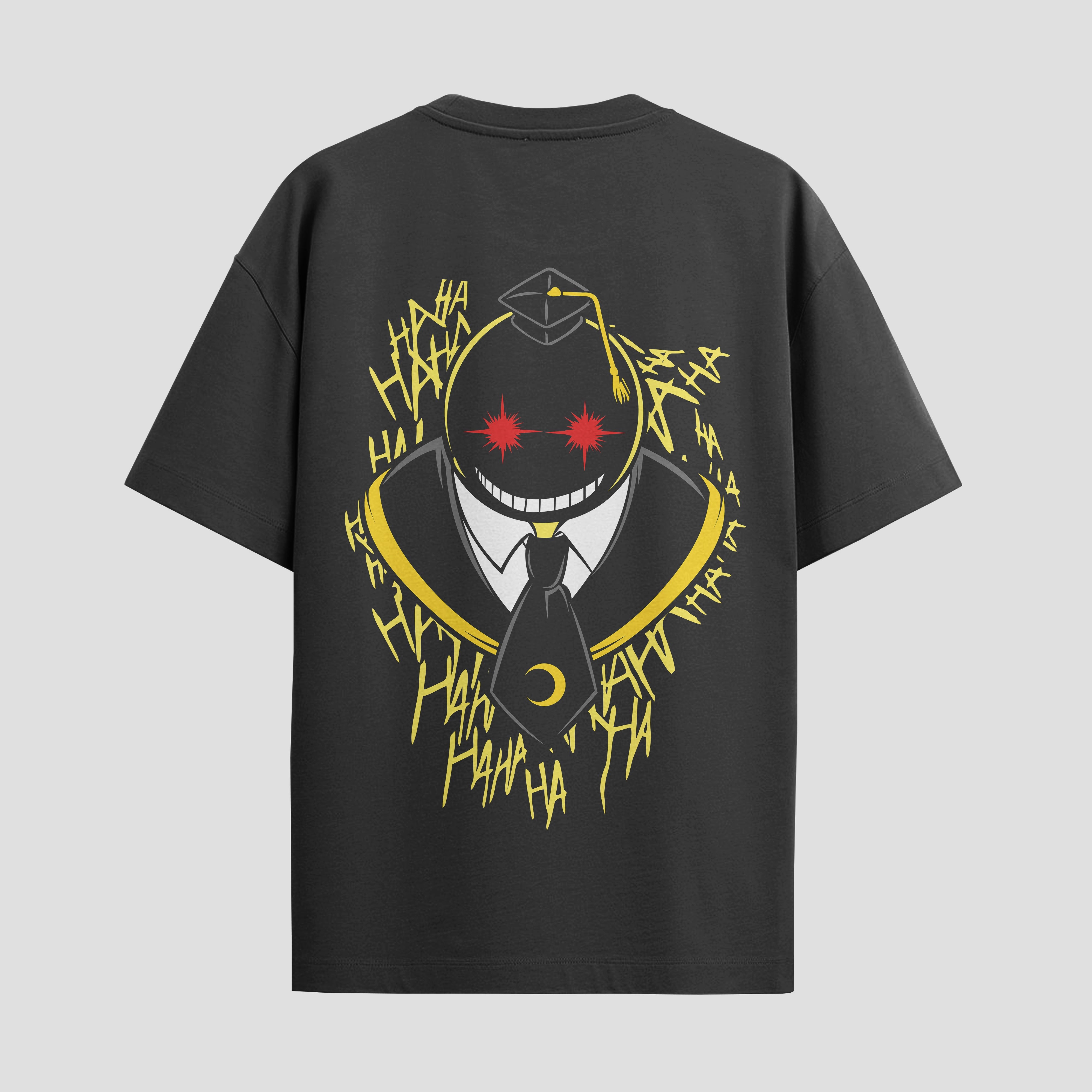 Playera urbana de anime y gaming ExtraLife MX, corte Standard Fit unisex ligero y transpirable en color Deep Black y Pure White, ropa de uso diario para gym y casual.
