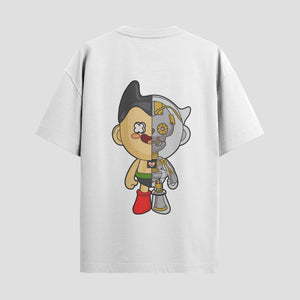 Playera urbana de anime y gaming ExtraLife MX, corte Standard Fit unisex ligero y transpirable en color Deep Black y Pure White, ropa de uso diario para gym y casual.