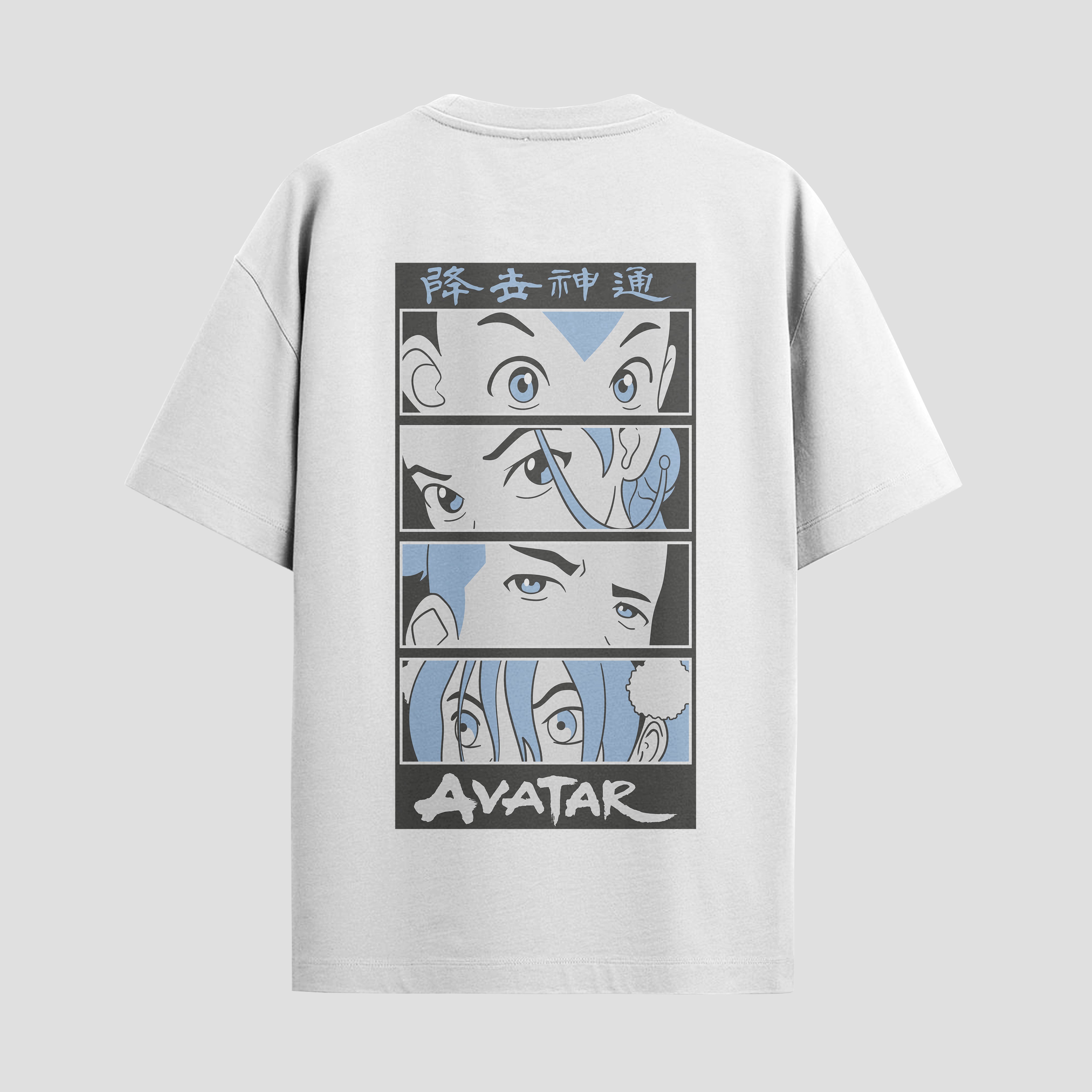 Playera urbana de anime y gaming ExtraLife MX, corte Standard Fit unisex ligero y transpirable en color Deep Black y Pure White, ropa de uso diario para gym y casual.