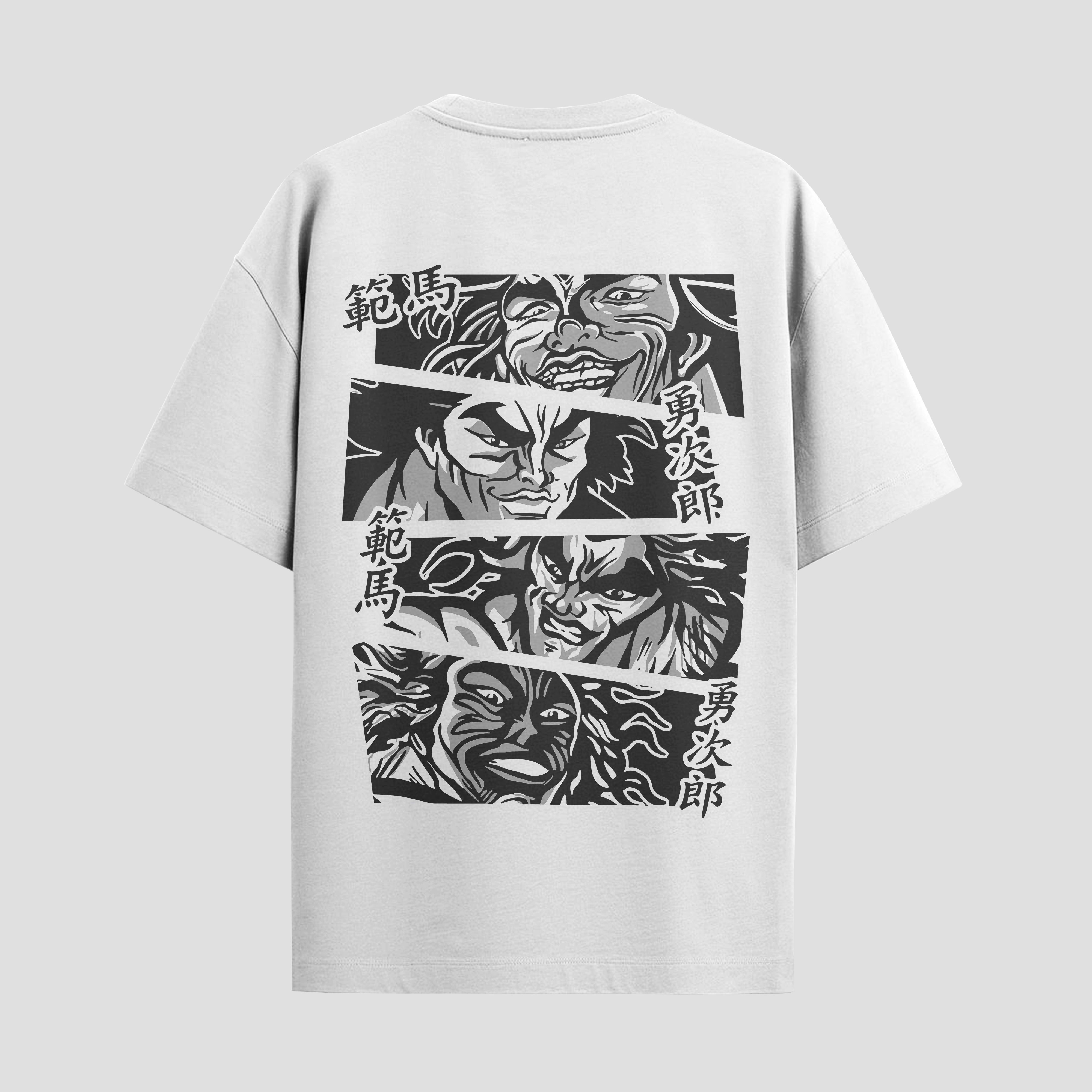 Playera urbana de anime y gaming ExtraLife MX, corte Standard Fit unisex ligero y transpirable en color Deep Black y Pure White, ropa de uso diario para gym y casual.