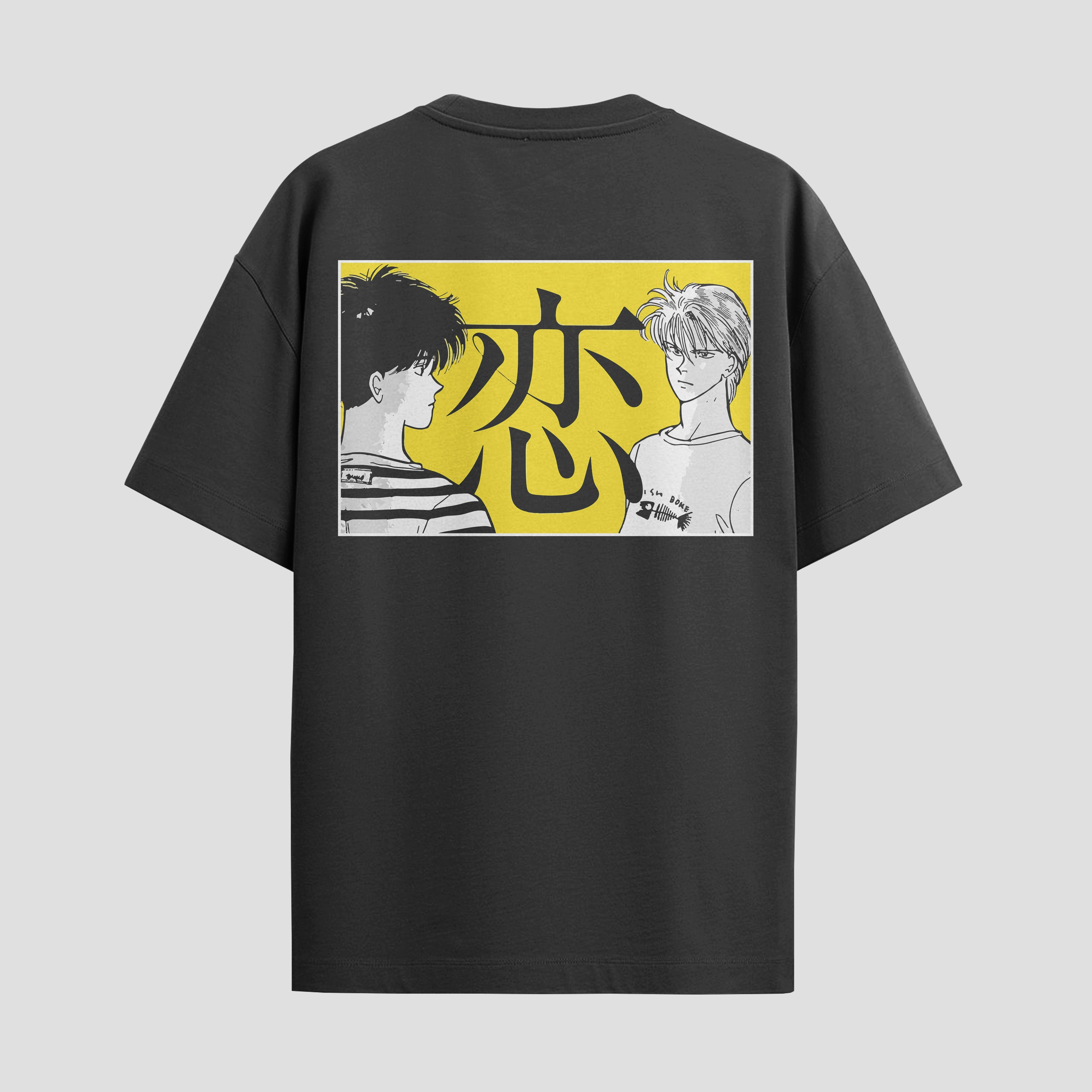 Playera urbana de anime y gaming ExtraLife MX, corte Standard Fit unisex ligero y transpirable en color Deep Black y Pure White, ropa de uso diario para gym y casual.