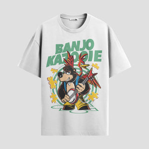 Playera urbana de anime y gaming ExtraLife MX, corte Standard Fit unisex ligero y transpirable en color Deep Black y Pure White, ropa de uso diario para gym y casual.