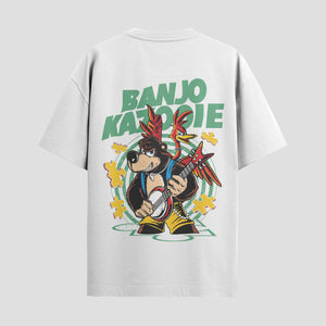 Playera urbana de anime y gaming ExtraLife MX, corte Standard Fit unisex ligero y transpirable en color Deep Black y Pure White, ropa de uso diario para gym y casual.