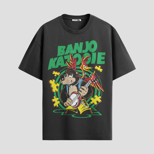Playera urbana de anime y gaming ExtraLife MX, corte Standard Fit unisex ligero y transpirable en color Deep Black y Pure White, ropa de uso diario para gym y casual.
