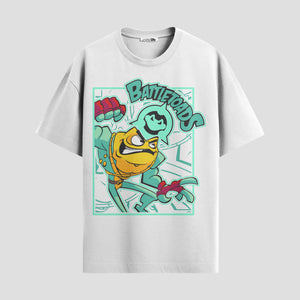 Playera urbana de anime y gaming ExtraLife MX, corte Standard Fit unisex ligero y transpirable en color Deep Black y Pure White, ropa de uso diario para gym y casual.