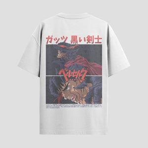 Playera urbana de anime y gaming ExtraLife MX, corte Standard Fit unisex ligero y transpirable en color Deep Black y Pure White, ropa de uso diario para gym y casual.