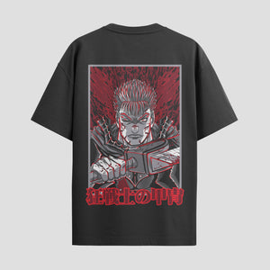 Playera urbana de anime y gaming ExtraLife MX, corte Standard Fit unisex ligero y transpirable en color Deep Black y Pure White, ropa de uso diario para gym y casual.