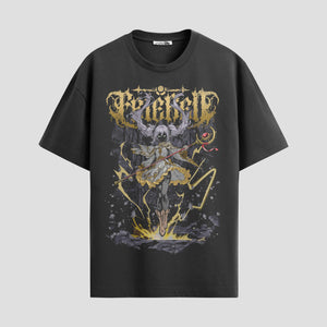 Playera urbana de anime y gaming ExtraLife MX, corte Standard Fit unisex ligero y transpirable en color Deep Black y Pure White, ropa de uso diario para gym y casual.