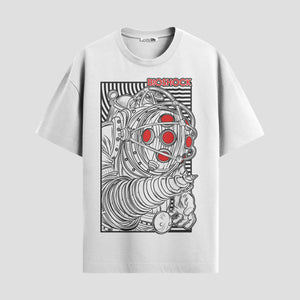 Playera urbana de anime y gaming ExtraLife MX, corte Standard Fit unisex ligero y transpirable en color Deep Black y Pure White, ropa de uso diario para gym y casual.