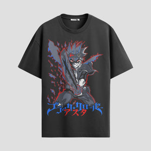 Playera urbana de anime y gaming ExtraLife MX, corte Standard Fit unisex ligero y transpirable en color Deep Black y Pure White, ropa de uso diario para gym y casual.