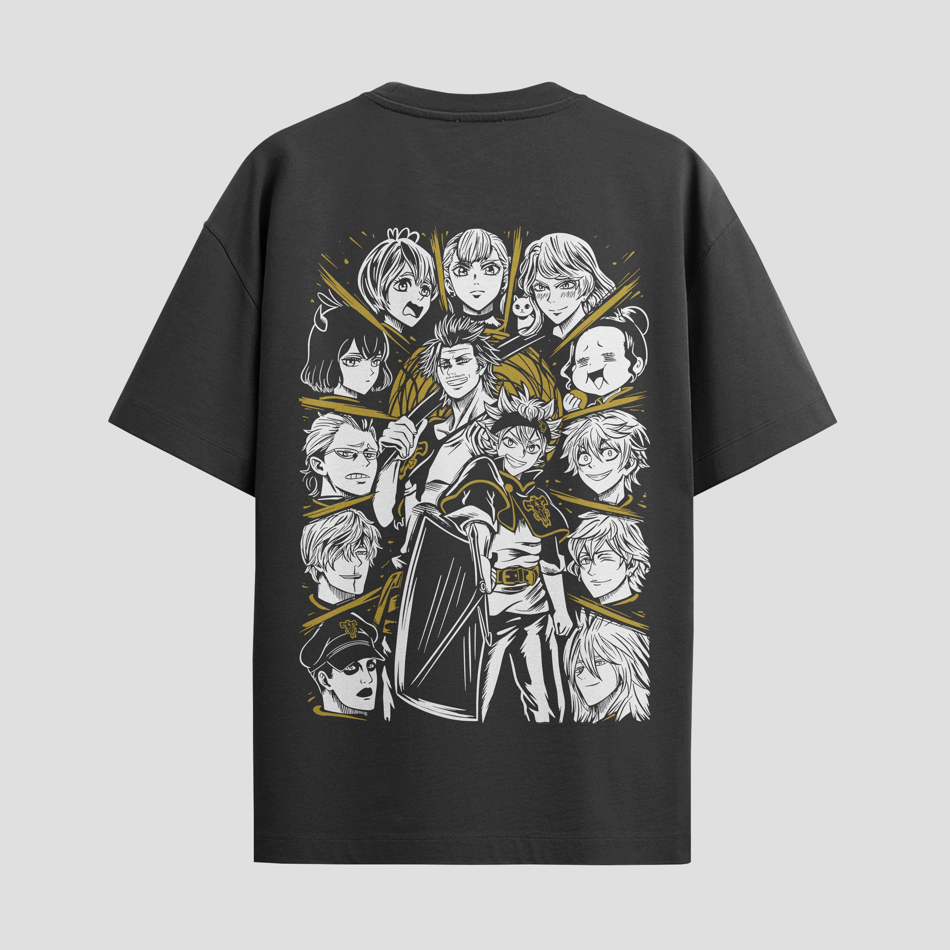 Playera urbana de anime y gaming ExtraLife MX, corte Standard Fit unisex ligero y transpirable en color Deep Black y Pure White, ropa de uso diario para gym y casual.