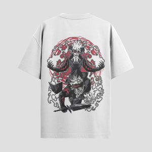 Playera urbana de anime y gaming ExtraLife MX, corte Standard Fit unisex ligero y transpirable en color Deep Black y Pure White, ropa de uso diario para gym y casual.