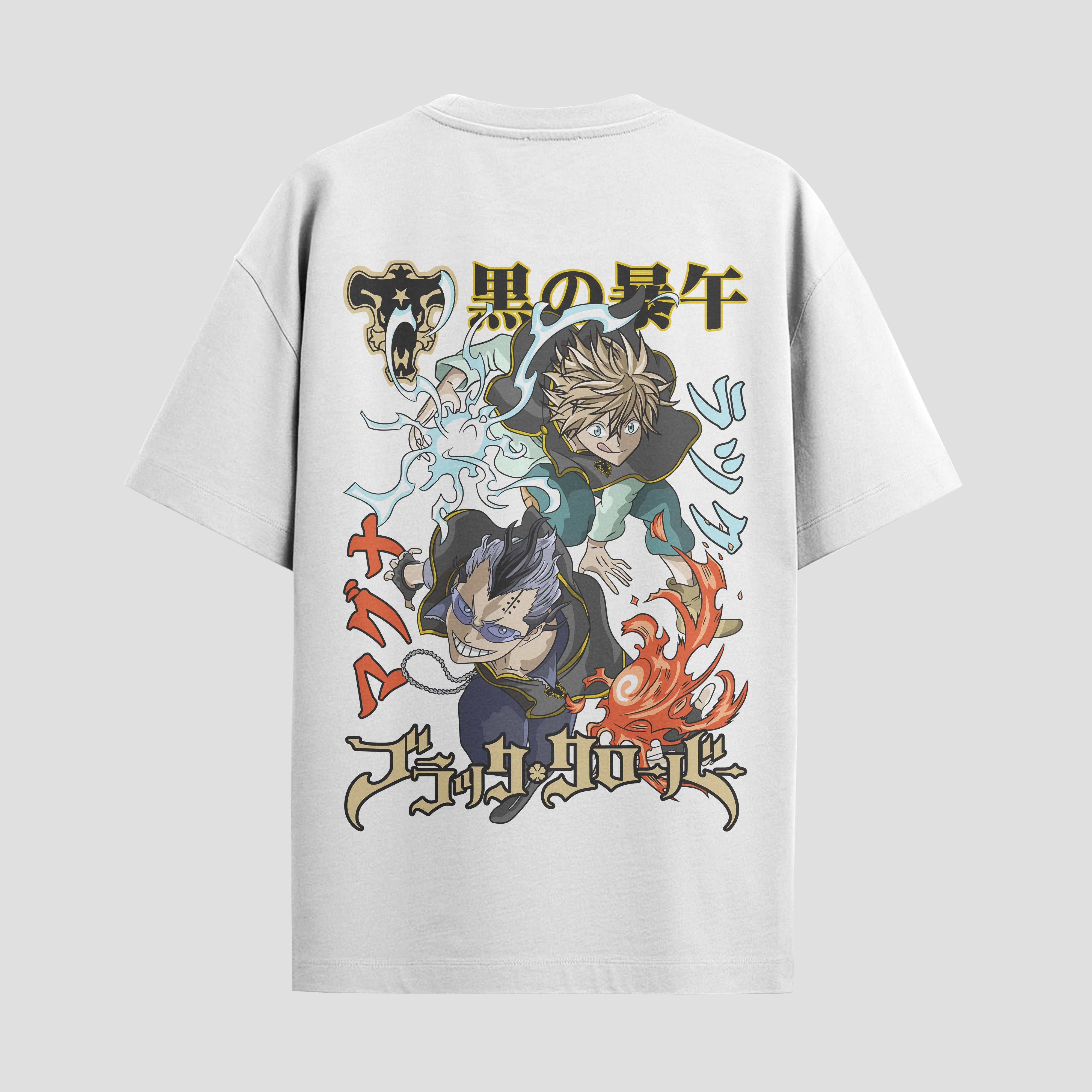 Playera urbana de anime y gaming ExtraLife MX, corte Standard Fit unisex ligero y transpirable en color Deep Black y Pure White, ropa de uso diario para gym y casual.