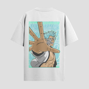Playera urbana de anime y gaming ExtraLife MX, corte Standard Fit unisex ligero y transpirable en color Deep Black y Pure White, ropa de uso diario para gym y casual.