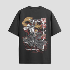 Playera urbana de anime y gaming ExtraLife MX, corte Standard Fit unisex ligero y transpirable en color Deep Black y Pure White, ropa de uso diario para gym y casual.