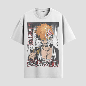 Playera urbana de anime y gaming ExtraLife MX, corte Standard Fit unisex ligero y transpirable en color Deep Black y Pure White, ropa de uso diario para gym y casual.