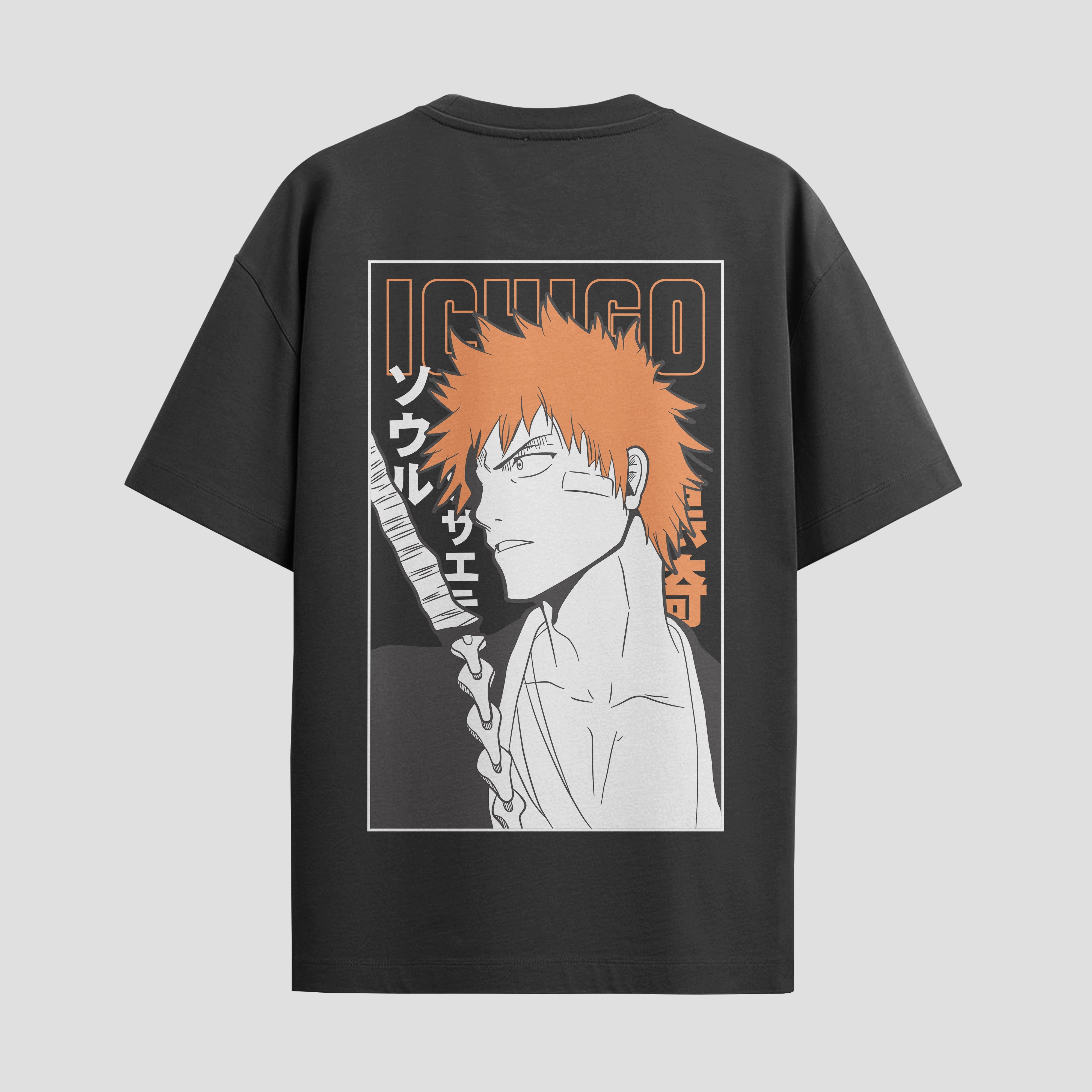Playera urbana de anime y gaming ExtraLife MX, corte Standard Fit unisex ligero y transpirable en color Deep Black y Pure White, ropa de uso diario para gym y casual.