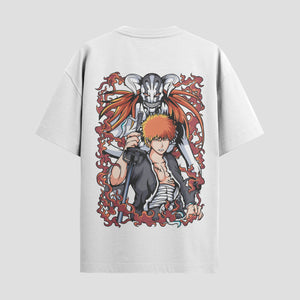 Playera urbana de anime y gaming ExtraLife MX, corte Standard Fit unisex ligero y transpirable en color Deep Black y Pure White, ropa de uso diario para gym y casual.
