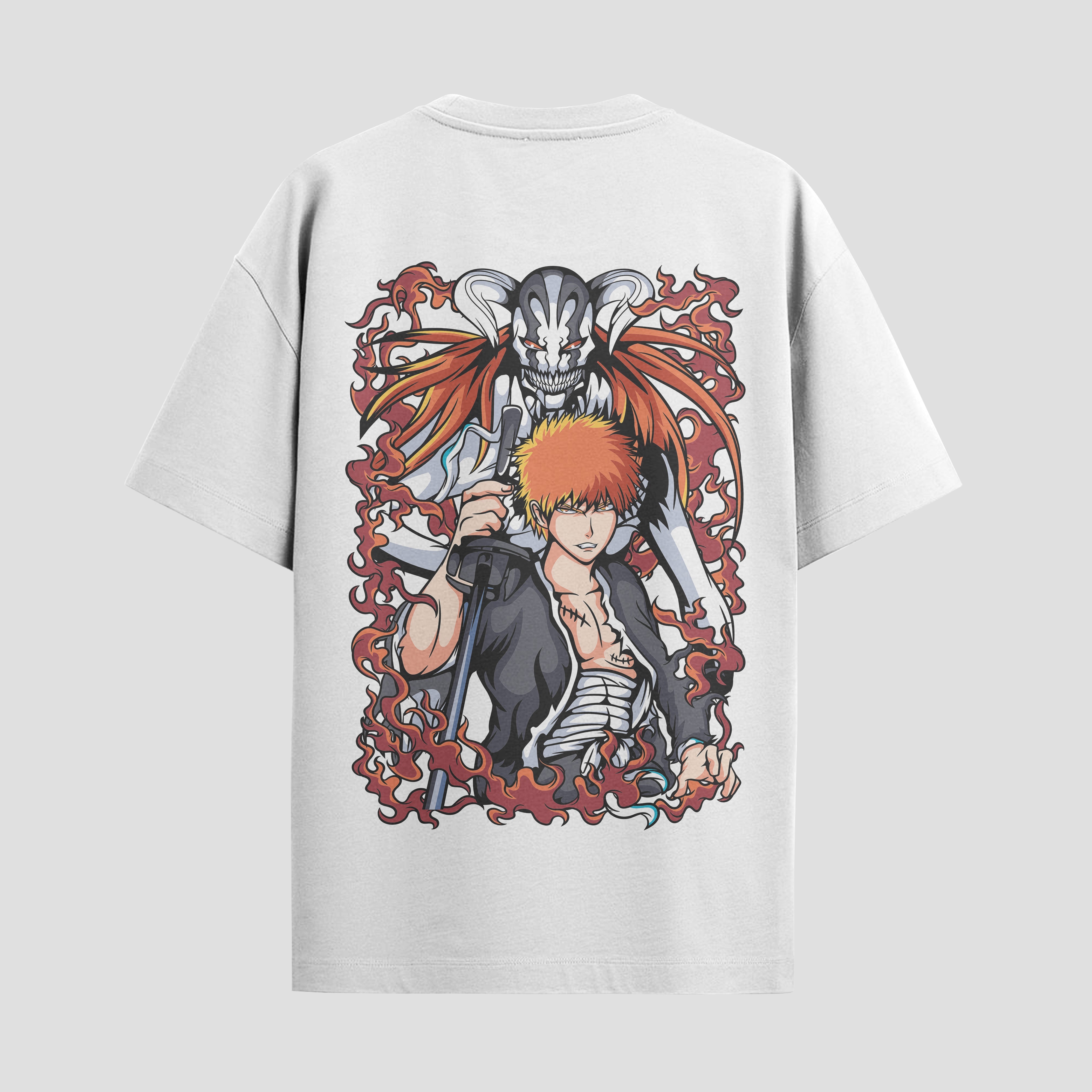 Playera urbana de anime y gaming ExtraLife MX, corte Standard Fit unisex ligero y transpirable en color Deep Black y Pure White, ropa de uso diario para gym y casual.