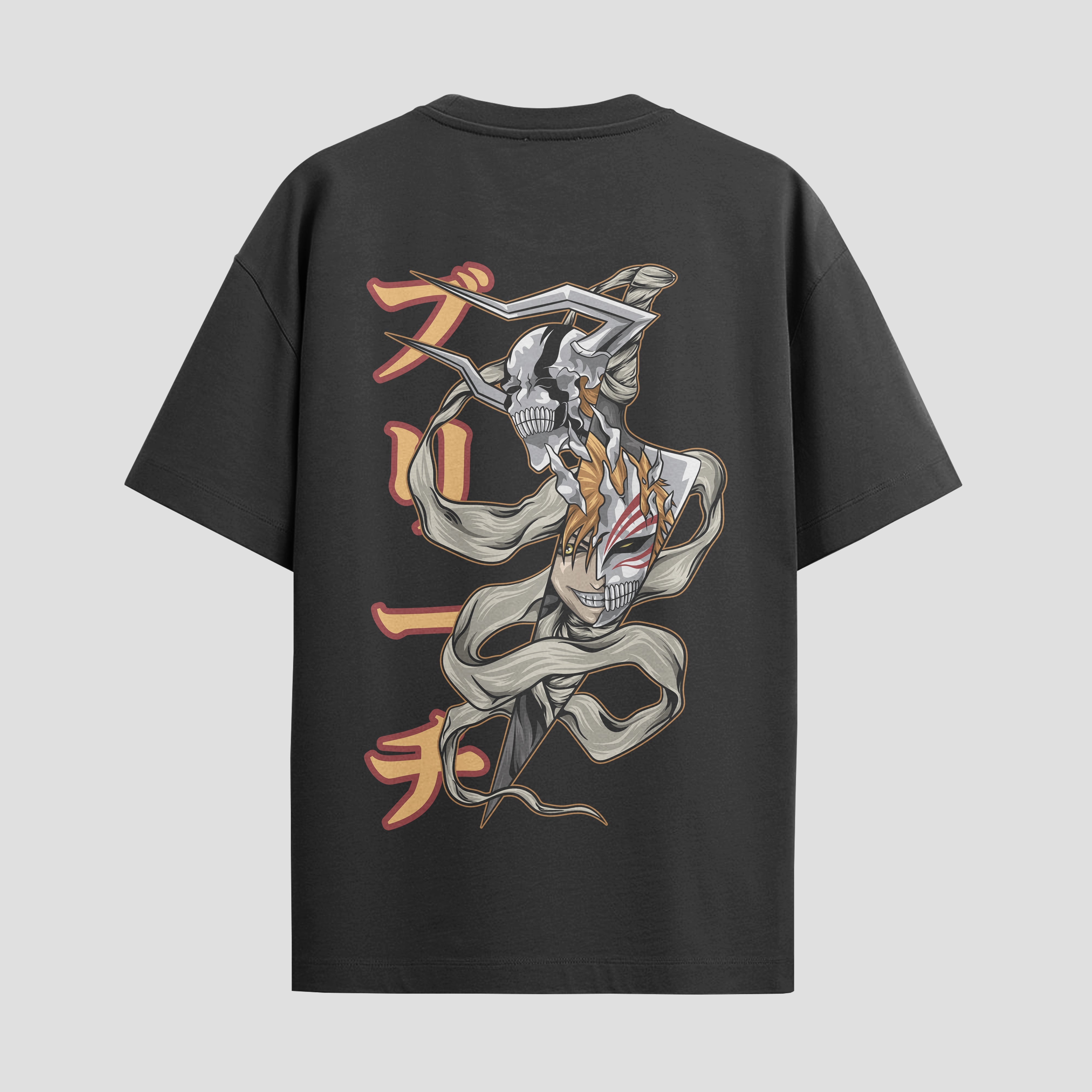 Playera urbana de anime y gaming ExtraLife MX, corte Standard Fit unisex ligero y transpirable en color Deep Black y Pure White, ropa de uso diario para gym y casual.