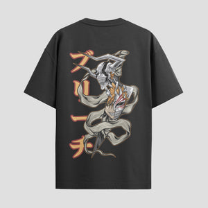 Playera urbana de anime y gaming ExtraLife MX, corte Standard Fit unisex ligero y transpirable en color Deep Black y Pure White, ropa de uso diario para gym y casual.