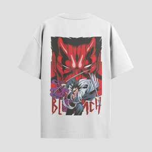 Playera urbana de anime y gaming ExtraLife MX, corte Standard Fit unisex ligero y transpirable en color Deep Black y Pure White, ropa de uso diario para gym y casual.