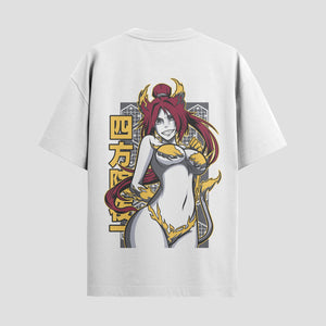 Playera urbana de anime y gaming ExtraLife MX, corte Standard Fit unisex ligero y transpirable en color Deep Black y Pure White, ropa de uso diario para gym y casual.