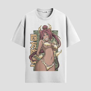 Playera urbana de anime y gaming ExtraLife MX, corte Standard Fit unisex ligero y transpirable en color Deep Black y Pure White, ropa de uso diario para gym y casual.