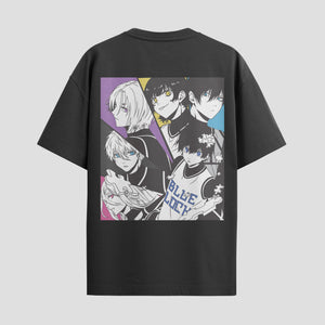 Playera urbana de anime y gaming ExtraLife MX, corte Standard Fit unisex ligero y transpirable en color Deep Black y Pure White, ropa de uso diario para gym y casual.