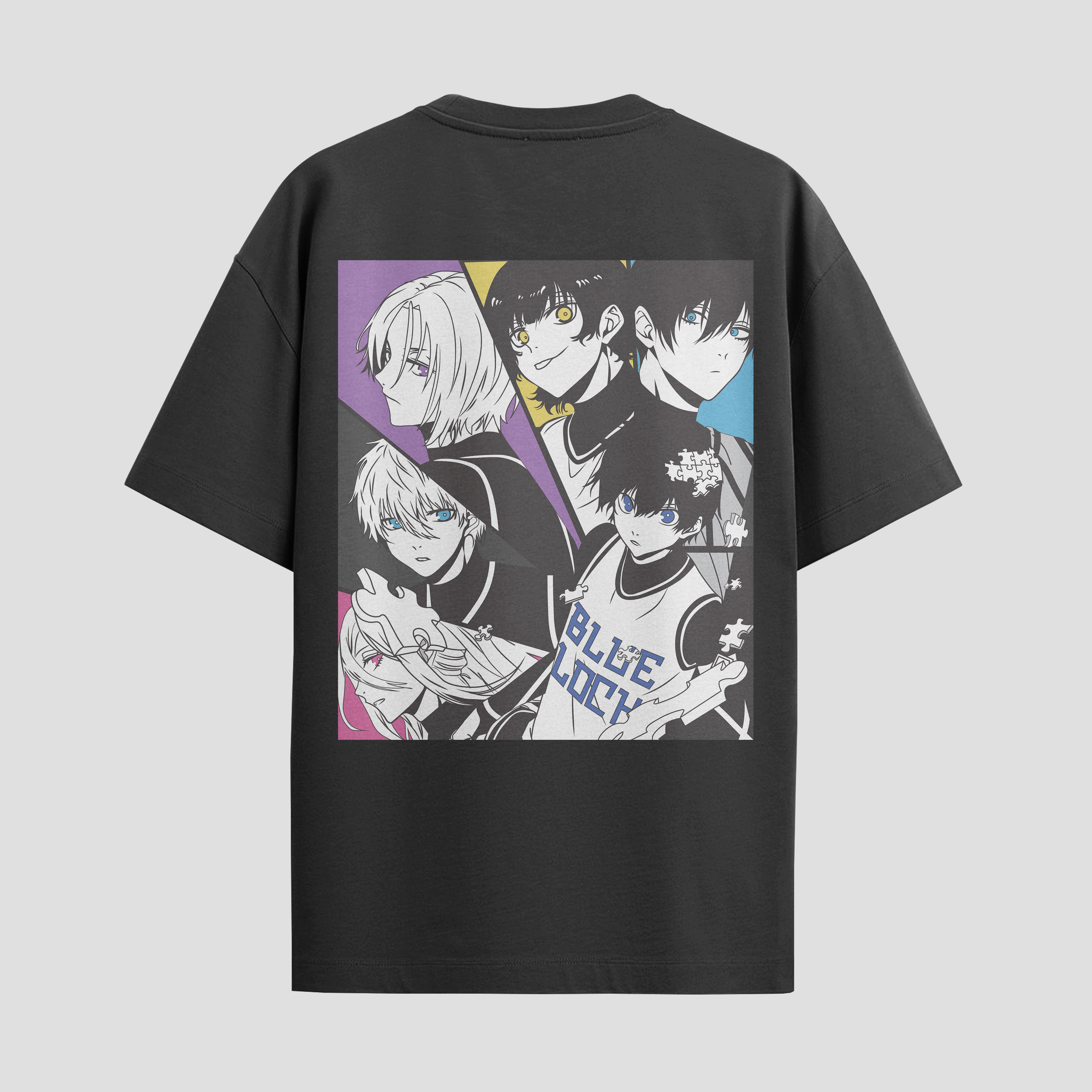 Playera urbana de anime y gaming ExtraLife MX, corte Standard Fit unisex ligero y transpirable en color Deep Black y Pure White, ropa de uso diario para gym y casual.