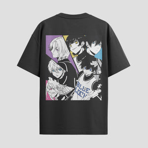 Playera urbana de anime y gaming ExtraLife MX, corte Standard Fit unisex ligero y transpirable en color Deep Black y Pure White, ropa de uso diario para gym y casual.