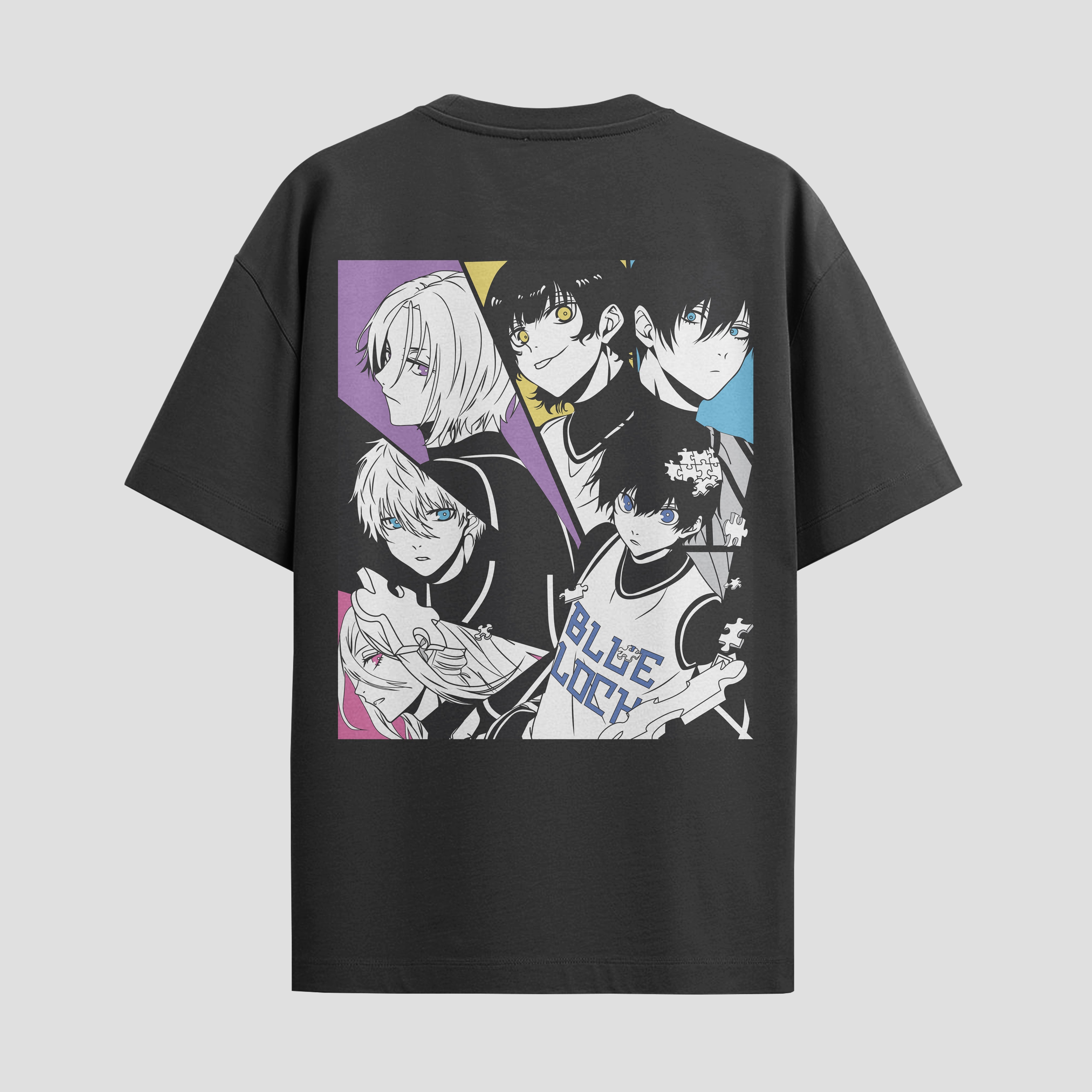 Playera urbana de anime y gaming ExtraLife MX, corte Standard Fit unisex ligero y transpirable en color Deep Black y Pure White, ropa de uso diario para gym y casual.