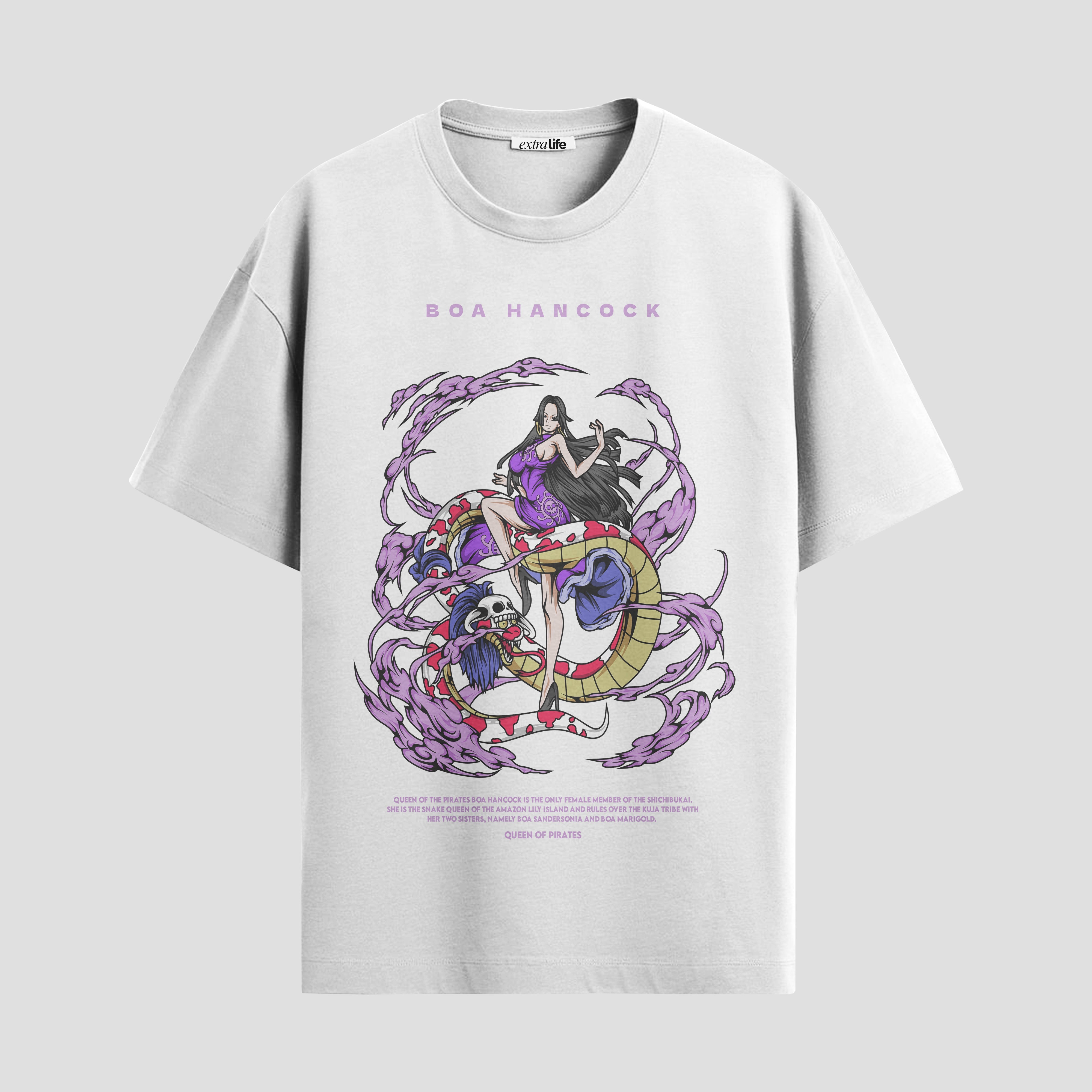 Playera urbana de anime y gaming ExtraLife MX, corte Standard Fit unisex ligero y transpirable en color Deep Black y Pure White, ropa de uso diario para gym y casual.