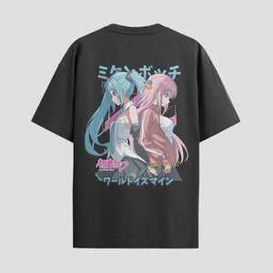Playera urbana de anime y gaming ExtraLife MX, corte Standard Fit unisex ligero y transpirable en color Deep Black y Pure White, ropa de uso diario para gym y casual.