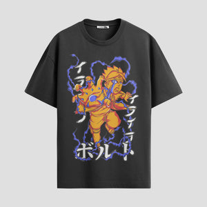 Playera urbana de anime y gaming ExtraLife MX, corte Standard Fit unisex ligero y transpirable en color Deep Black y Pure White, ropa de uso diario para gym y casual.