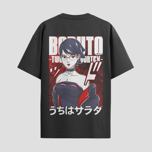 Playera urbana de anime y gaming ExtraLife MX, corte Standard Fit unisex ligero y transpirable en color Deep Black y Pure White, ropa de uso diario para gym y casual.
