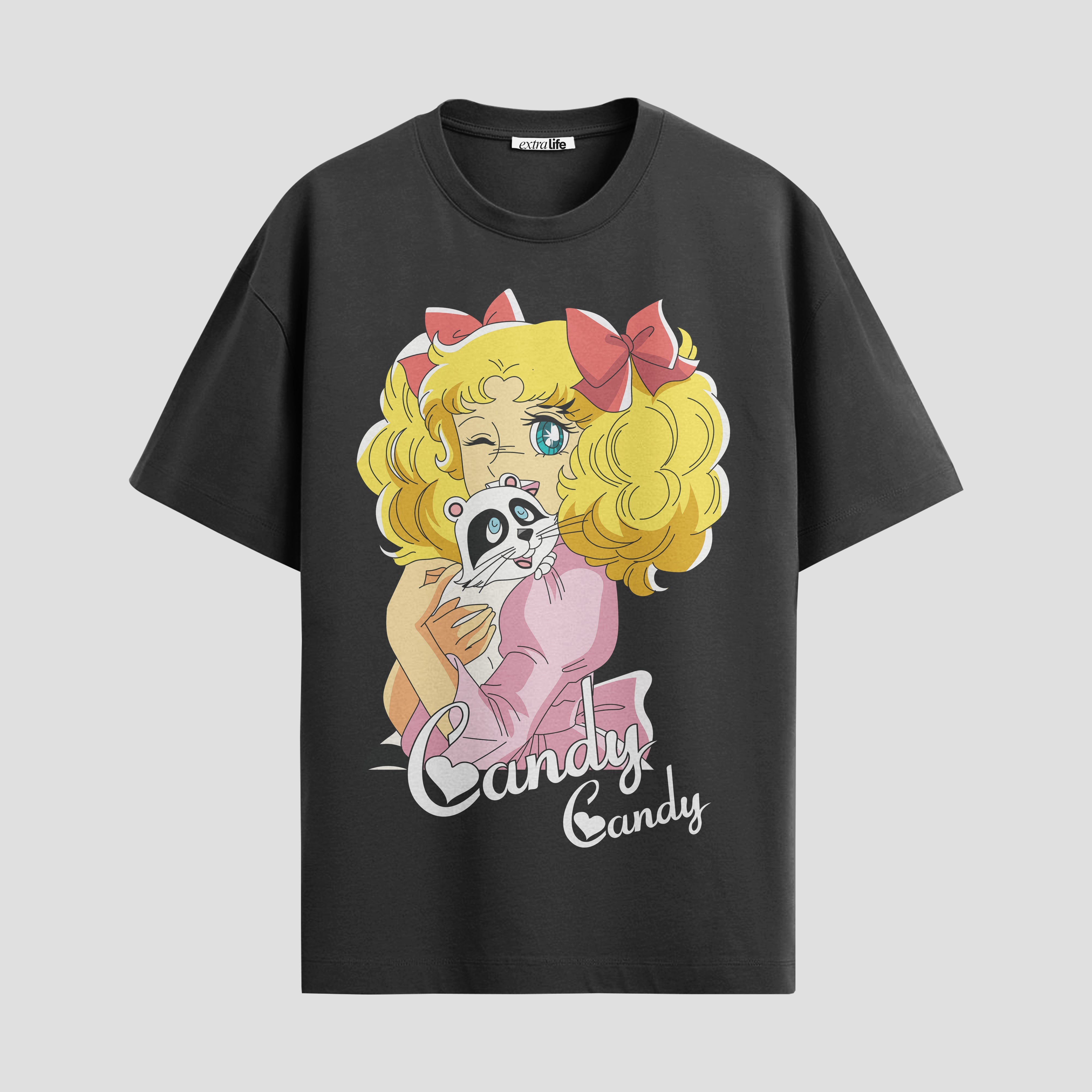 Playera urbana de anime y gaming ExtraLife MX, corte Standard Fit unisex ligero y transpirable en color Deep Black y Pure White, ropa de uso diario para gym y casual.