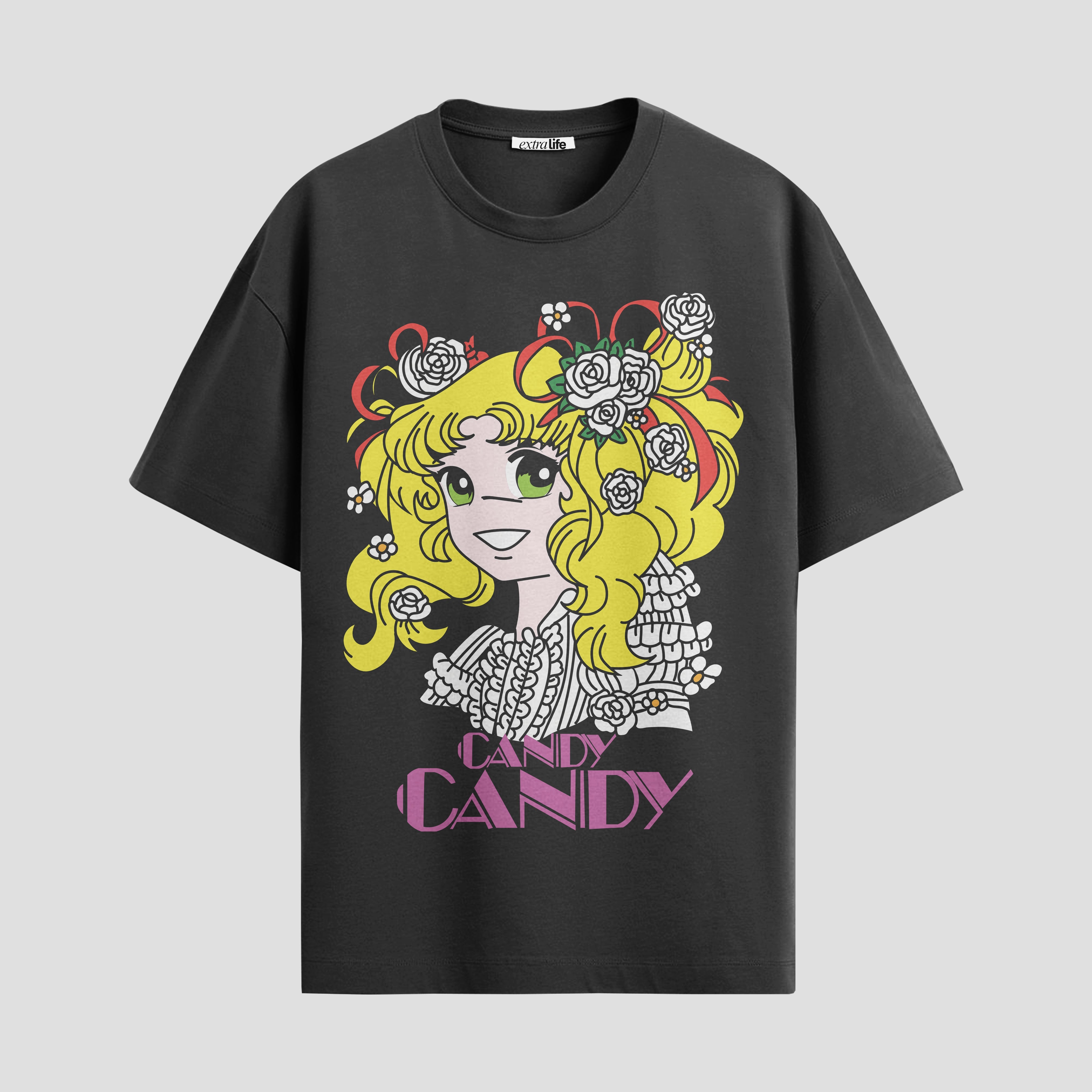 Playera urbana de anime y gaming ExtraLife MX, corte Standard Fit unisex ligero y transpirable en color Deep Black y Pure White, ropa de uso diario para gym y casual.