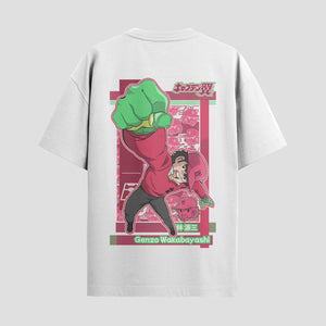 Playera urbana de anime y gaming ExtraLife MX, corte Standard Fit unisex ligero y transpirable en color Deep Black y Pure White, ropa de uso diario para gym y casual.