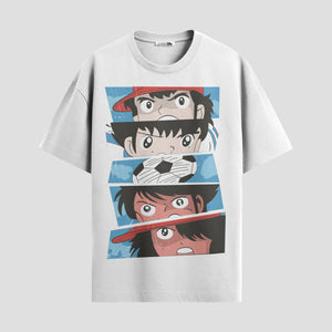 Playera urbana de anime y gaming ExtraLife MX, corte Standard Fit unisex ligero y transpirable en color Deep Black y Pure White, ropa de uso diario para gym y casual.