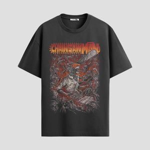 Playera urbana de anime y gaming ExtraLife MX, corte Standard Fit unisex ligero y transpirable en color Deep Black y Pure White, ropa de uso diario para gym y casual.