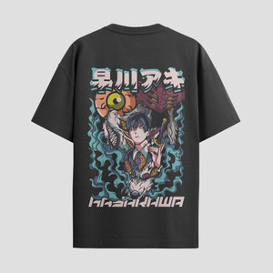 Playera urbana de anime y gaming ExtraLife MX, corte Standard Fit unisex ligero y transpirable en color Deep Black y Pure White, ropa de uso diario para gym y casual.