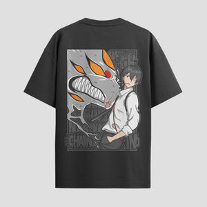 Playera urbana de anime y gaming ExtraLife MX, corte Standard Fit unisex ligero y transpirable en color Deep Black y Pure White, ropa de uso diario para gym y casual.