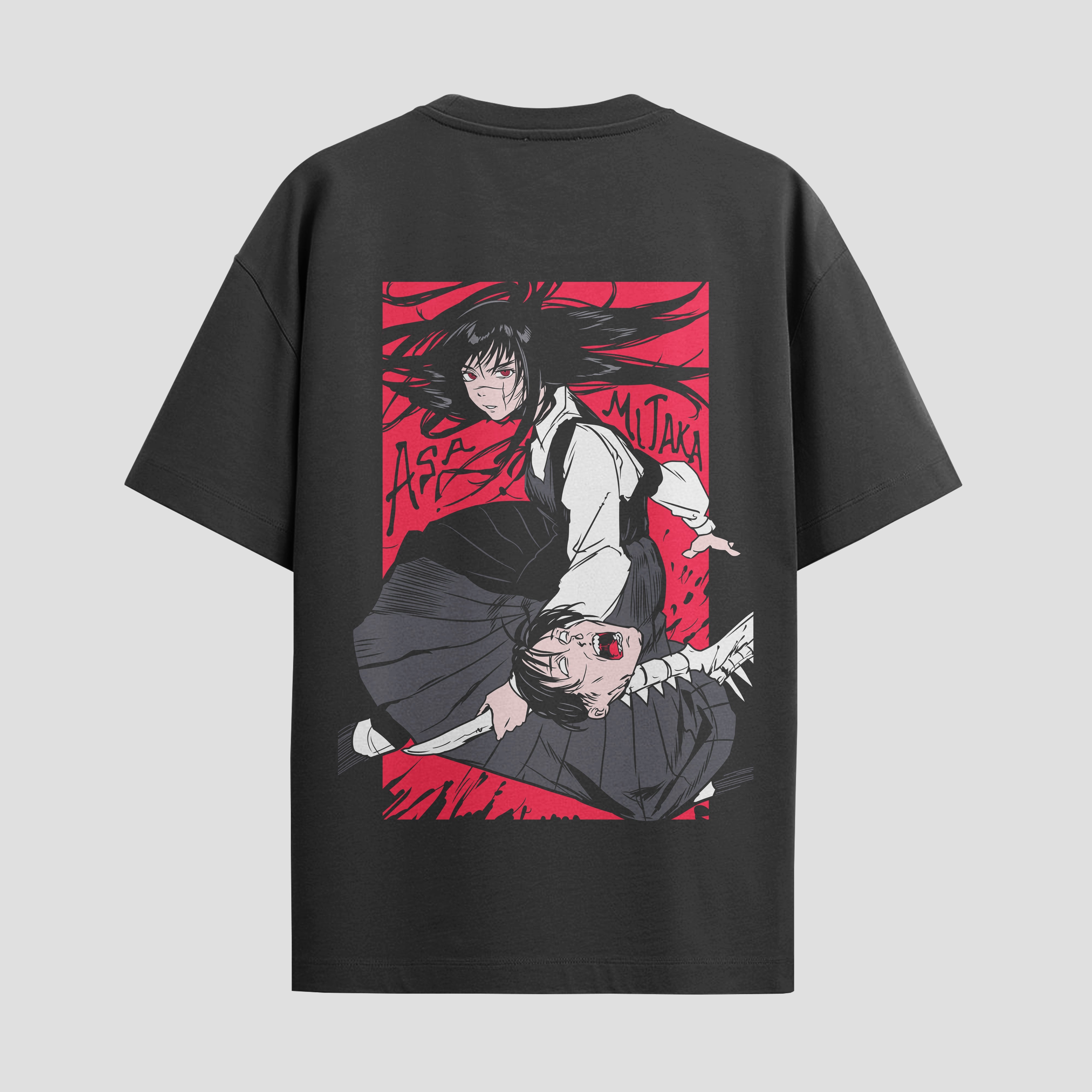 Playera urbana de anime y gaming ExtraLife MX, corte Standard Fit unisex ligero y transpirable en color Deep Black y Pure White, ropa de uso diario para gym y casual.