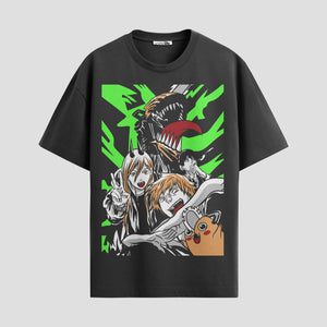 Playera urbana de anime y gaming ExtraLife MX, corte Standard Fit unisex ligero y transpirable en color Deep Black y Pure White, ropa de uso diario para gym y casual.