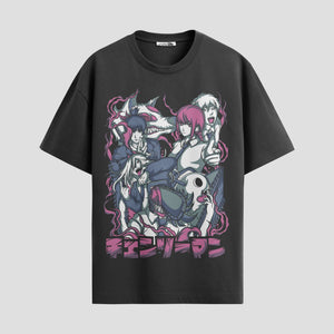 Playera urbana de anime y gaming ExtraLife MX, corte Standard Fit unisex ligero y transpirable en color Deep Black y Pure White, ropa de uso diario para gym y casual.