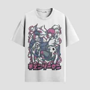 Playera urbana de anime y gaming ExtraLife MX, corte Standard Fit unisex ligero y transpirable en color Deep Black y Pure White, ropa de uso diario para gym y casual.