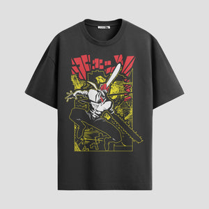 Playera urbana de anime y gaming ExtraLife MX, corte Standard Fit unisex ligero y transpirable en color Deep Black y Pure White, ropa de uso diario para gym y casual.