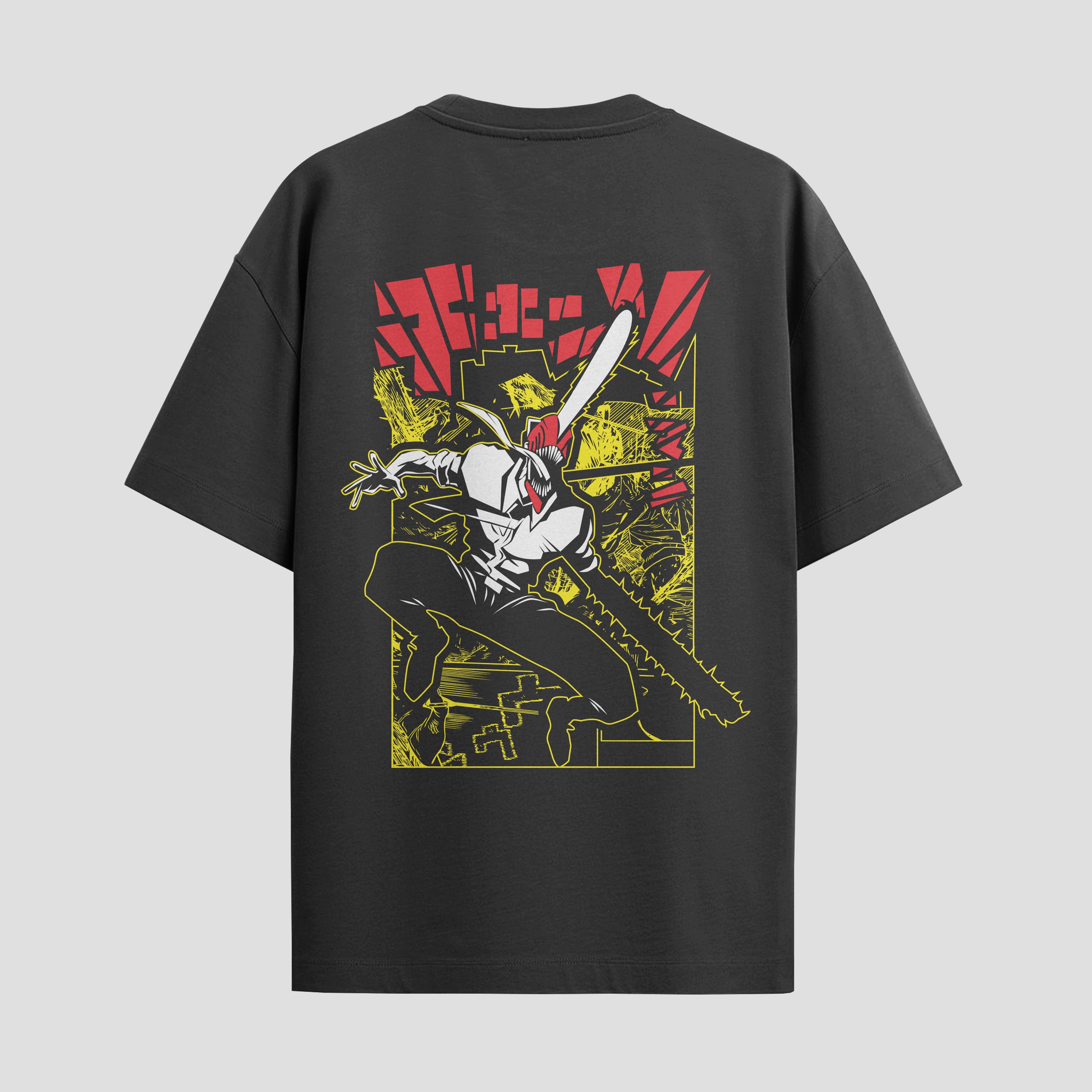 Playera urbana de anime y gaming ExtraLife MX, corte Standard Fit unisex ligero y transpirable en color Deep Black y Pure White, ropa de uso diario para gym y casual.