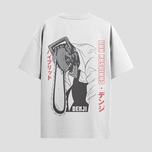 Playera urbana de anime y gaming ExtraLife MX, corte Standard Fit unisex ligero y transpirable en color Deep Black y Pure White, ropa de uso diario para gym y casual.